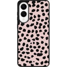 Coque Samsung Galaxy S25 Edge - Silicone rigide noir Wild Leopard Pink