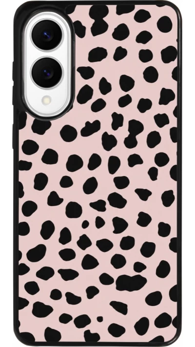 Coque Samsung Galaxy S25 Edge - Silicone rigide noir Wild Leopard Pink
