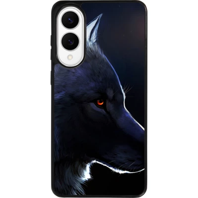Samsung Galaxy S25 Edge Case Hülle - Silikon schwarz Wolf Shape