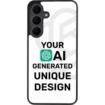 Samsung Galaxy S25 FE Case Hülle - Silikon schwarz Weltweit einzigartig erstellt dank Deiner Kreativität und künstlicher Intelligenz (KI)