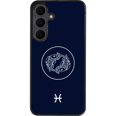 Samsung Galaxy S25 FE Case Hülle - Silikon schwarz Astrologie Fische