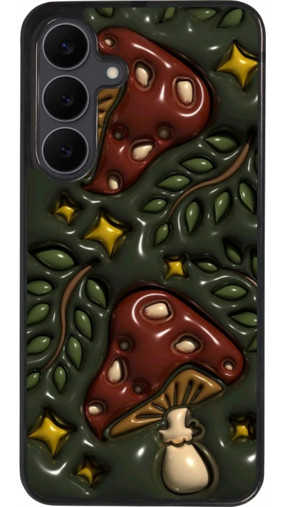 Coque Samsung Galaxy S25 FE - Silicone rigide noir Autumn 26 3D mushrooms