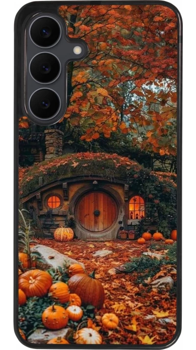 Coque Samsung Galaxy S25 FE - Silicone rigide noir Autumn 26 Hobbit house
