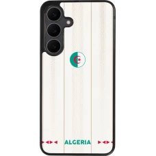 Coque Samsung Galaxy S25 FE - Silicone rigide noir Maillot de football Algérie 2026 personnalisable