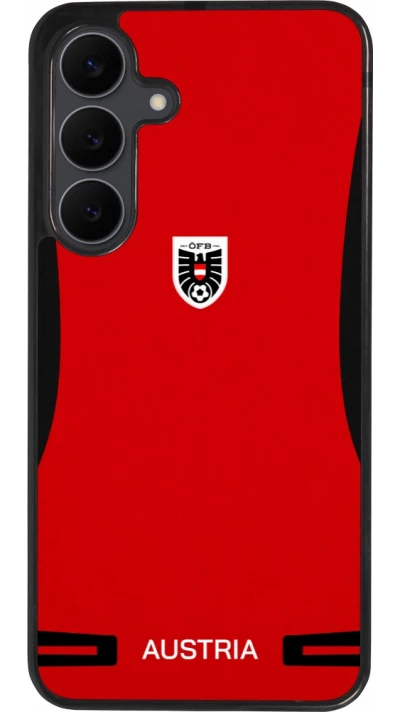 Samsung Galaxy S25 FE Case Hülle - Silikon schwarz O?sterreich 2026 personalisierbares Fussballtrikot