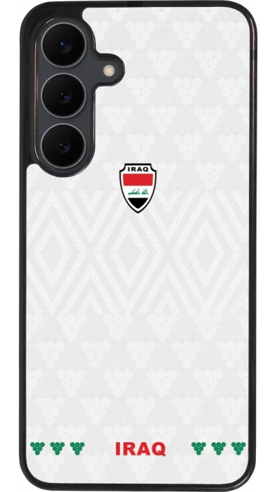 Samsung Galaxy S25 FE Case Hülle - Silikon schwarz Irak 2026 personalisierbares Fussballtrikot