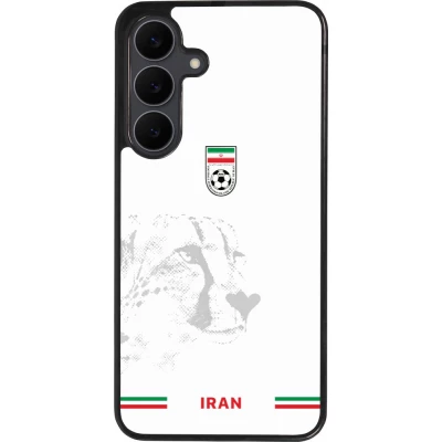 Coque Samsung Galaxy S25 FE - Silicone rigide noir Maillot de football Iran 2026 personnalisable