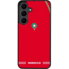 Samsung Galaxy S25 FE Case Hülle - Silikon schwarz Marokko 2026 personalisierbares Fussballtrikot