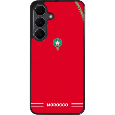 Samsung Galaxy S25 FE Case Hülle - Silikon schwarz Marokko 2026 personalisierbares Fussballtrikot