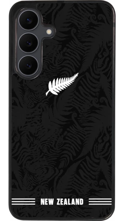 Samsung Galaxy S25 FE Case Hülle - Silikon schwarz Neuseeland 2026 personalisierbares Fussballtrikot