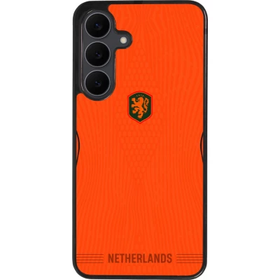 Samsung Galaxy S25 FE Case Hülle - Silikon schwarz Niederlande 2026 personalisierbares Fussballtrikot