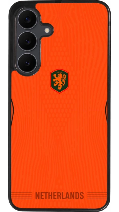 Samsung Galaxy S25 FE Case Hülle - Silikon schwarz Niederlande 2026 personalisierbares Fussballtrikot