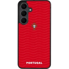 Samsung Galaxy S25 FE Case Hülle - Silikon schwarz Portugal 2026 personalisierbares Fussballtrikot