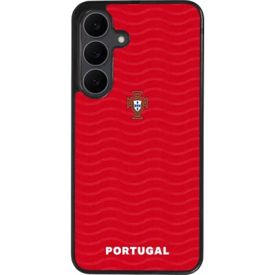 Samsung Galaxy S25 FE Case Hülle - Silikon schwarz Portugal 2026 personalisierbares Fussballtrikot
