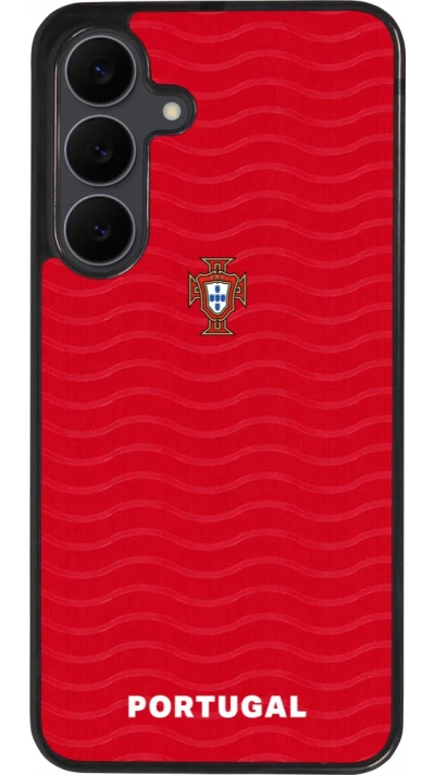 Samsung Galaxy S25 FE Case Hülle - Silikon schwarz Portugal 2026 personalisierbares Fussballtrikot