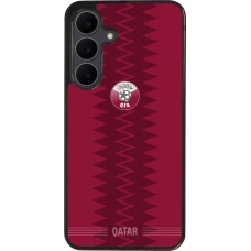 Samsung Galaxy S25 FE Case Hülle - Silikon schwarz Qatar 2026 personalisierbares Fussballtrikot