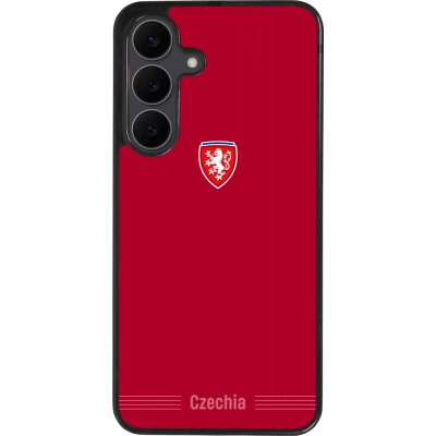 Samsung Galaxy S25 FE Case Hülle - Silikon schwarz Tschechische Republik 2026 personalisierbares Fussballtrikot