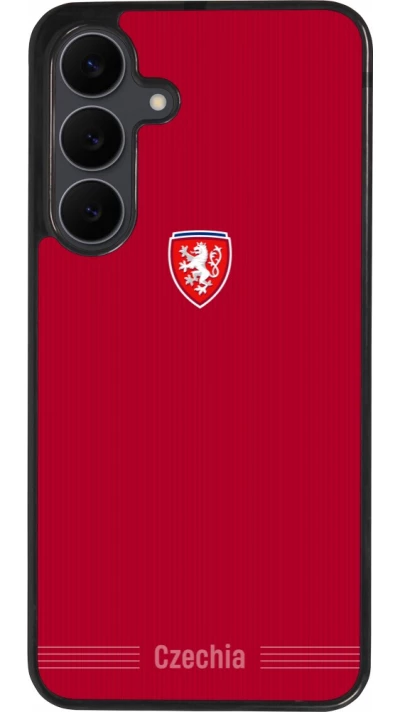 Samsung Galaxy S25 FE Case Hülle - Silikon schwarz Tschechische Republik 2026 personalisierbares Fussballtrikot