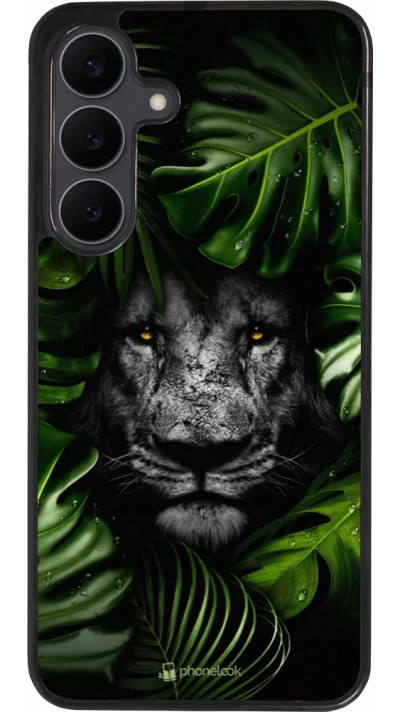 Samsung Galaxy S25 FE Case Hülle - Silikon schwarz Forest Lion