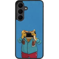 Coque Samsung Galaxy S25 FE - Silicone rigide noir Frog with camera DTMF