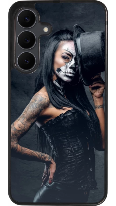 Coque Samsung Galaxy S25 FE - Silicone rigide noir Halloween 22 Tattooed Girl
