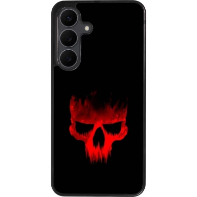 Coque Samsung Galaxy S25 FE - Silicone rigide noir Halloween 2023 scary skull