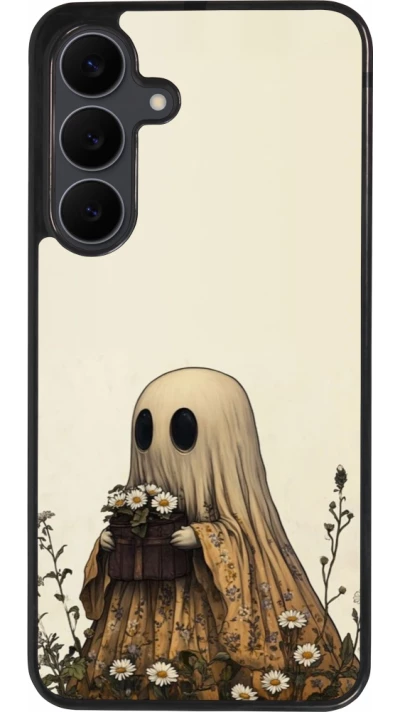 Coque Samsung Galaxy S25 FE - Silicone rigide noir Halloween 2025 Ghost gardener