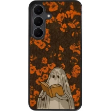 Samsung Galaxy S25 FE Case Hülle - Silikon schwarz Halloween 2026 Ghost reading