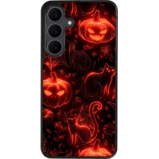 Samsung Galaxy S25 FE Case Hülle - Silikon schwarz Halloween 2026 Pattern Halloween