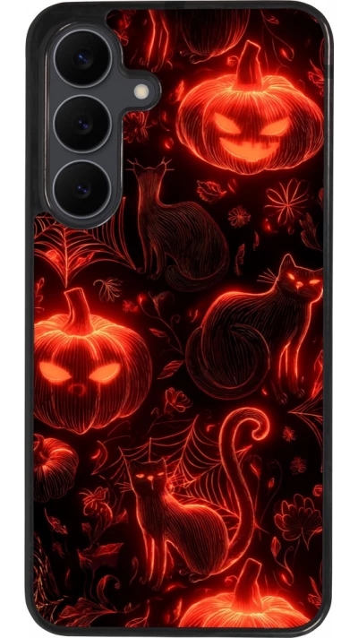 Samsung Galaxy S25 FE Case Hülle - Silikon schwarz Halloween 2026 Pattern Halloween