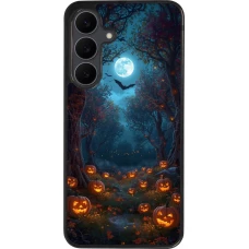 Samsung Galaxy S25 FE Case Hülle - Silikon schwarz Halloween 2026 Road of Pumpkins