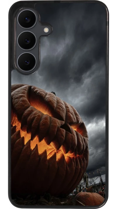 Samsung Galaxy S25 FE Case Hülle - Silikon schwarz Halloween 2026 The Wicked Pumpkin