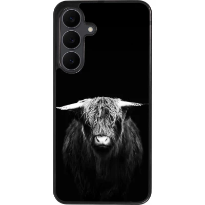 Coque Samsung Galaxy S25 FE - Silicone rigide noir Highland calf black