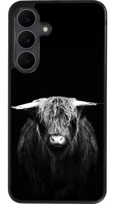 Coque Samsung Galaxy S25 FE - Silicone rigide noir Highland calf black