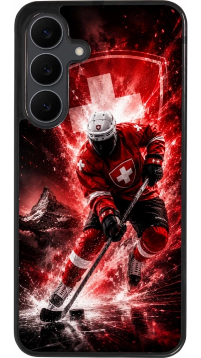 Coque Samsung Galaxy S25 FE - Silicone rigide noir Hockey World Championship Player