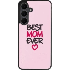 Coque Samsung Galaxy S25 FE - Silicone rigide noir Mom 2023 best Mom ever pink