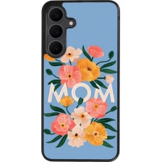 Coque Samsung Galaxy S25 FE - Silicone rigide noir Mom 2026 Flowers