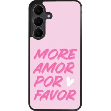 Coque Samsung Galaxy S25 FE - Silicone rigide noir More amor porfavor