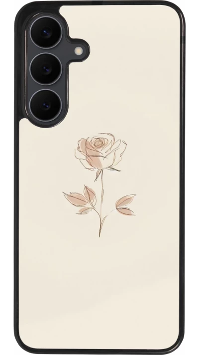 Samsung Galaxy S25 FE Case Hülle - Silikon schwarz Rosa Sand Minimalistisch