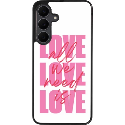 Samsung Galaxy S25 FE Case Hülle - Silikon schwarz Saint Valentines Day 26 Love all we need is