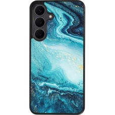 Coque Samsung Galaxy S25 FE - Silicone rigide noir Sea Foam Blue