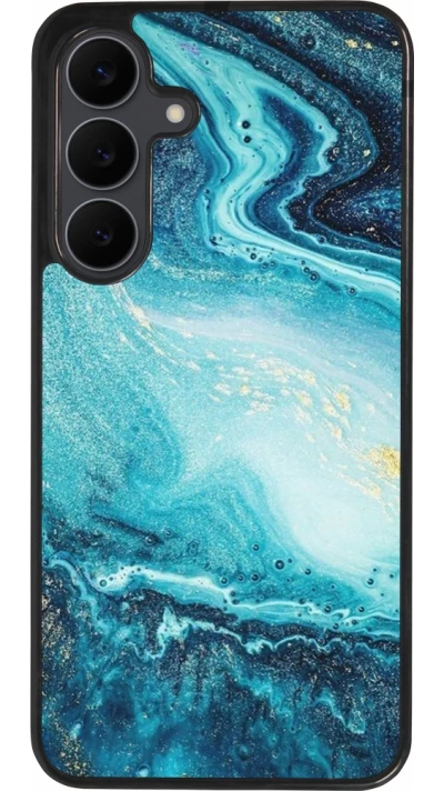 Samsung Galaxy S25 FE Case Hülle - Silikon schwarz Sea Foam Blue