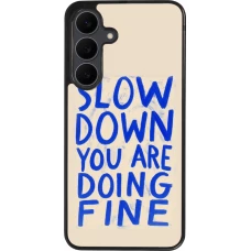 Coque Samsung Galaxy S25 FE - Silicone rigide noir Slow down 2026