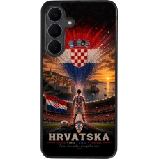 Samsung Galaxy S25 FE Case Hülle - Silikon schwarz Fussball Kroatien splash 2026