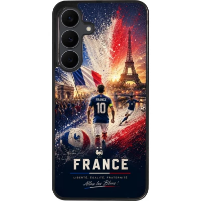 Samsung Galaxy S25 FE Case Hülle - Silikon schwarz Fussball Frankreich splash 2026