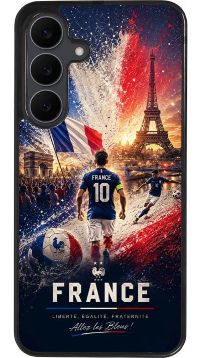 Samsung Galaxy S25 FE Case Hülle - Silikon schwarz Fussball Frankreich splash 2026