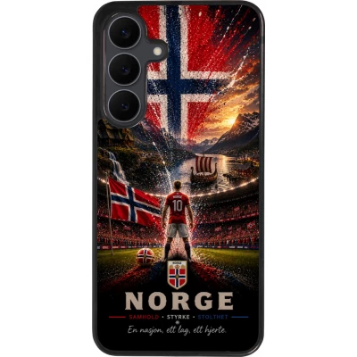 Samsung Galaxy S25 FE Case Hülle - Silikon schwarz Fussball Norwegen splash 2026