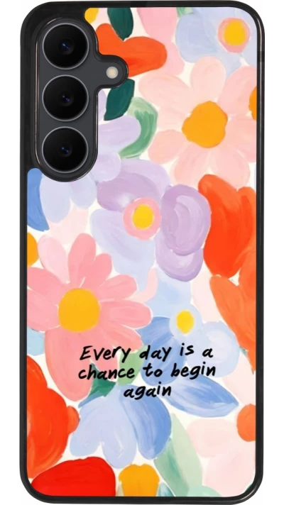Samsung Galaxy S25 FE Case Hülle - Silikon schwarz Every day is a chance Spring 2026