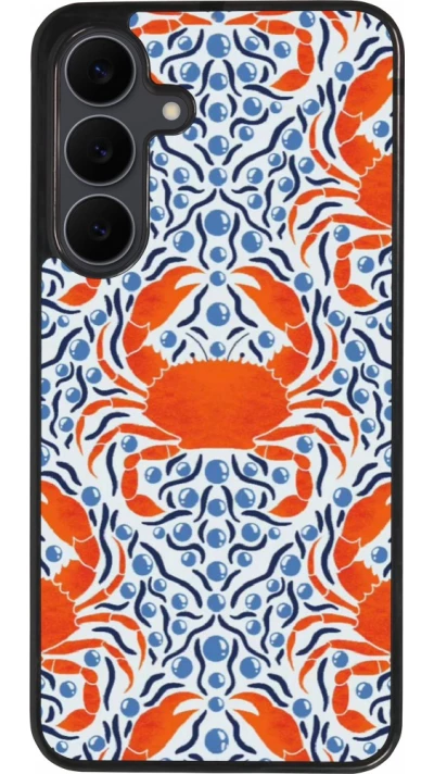 Samsung Galaxy S25 FE Case Hülle - Silikon schwarz Crabs and pearls Summer 2026