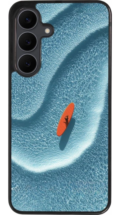 Samsung Galaxy S25 FE Case Hülle - Silikon schwarz Orange surf Summer 2026
